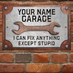 garage sign