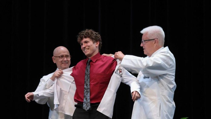 white coats