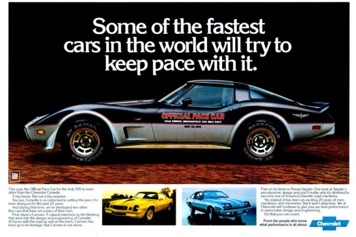 '78 Corvette ad