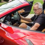 old guy in Corvette