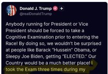 His “THREE!” Terms as President . . .